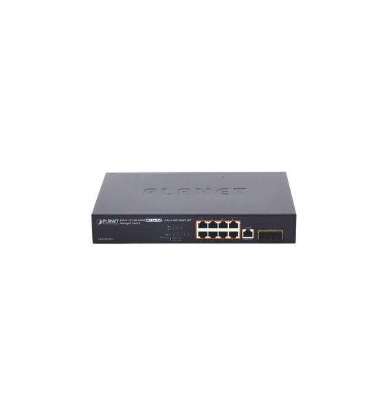 PLANET GS42108P2S GS-4210-8P2S Switch Administrable Capa 2 de 8 Puertos PoE 802.3af/a