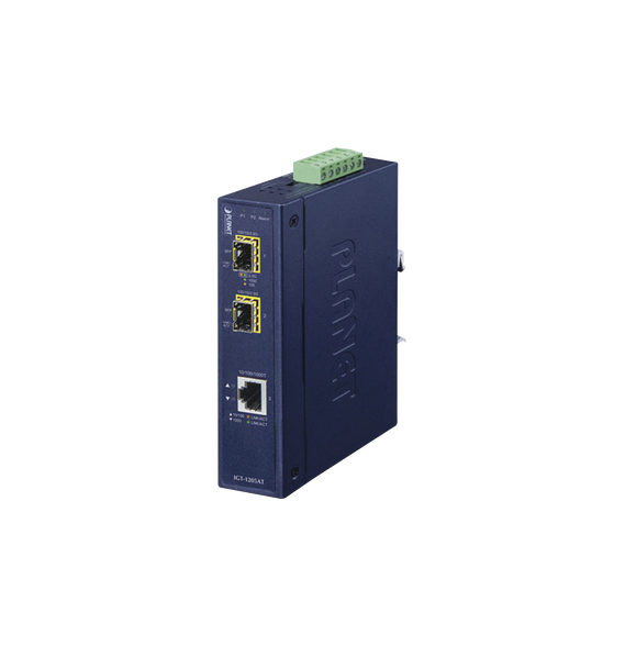 PLANET IGT1205AT IGT-1205AT Convertidor de Medios Industrial de 1 Puerto Ethernet 10/