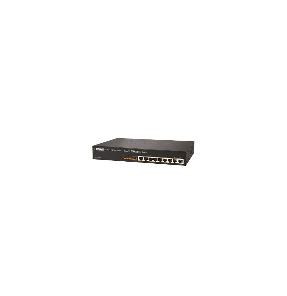 PLANET FGSD910P FGSD-910P Switch no adminsitrable PoE de 8 Puertos PoE 100BaseTX + 1