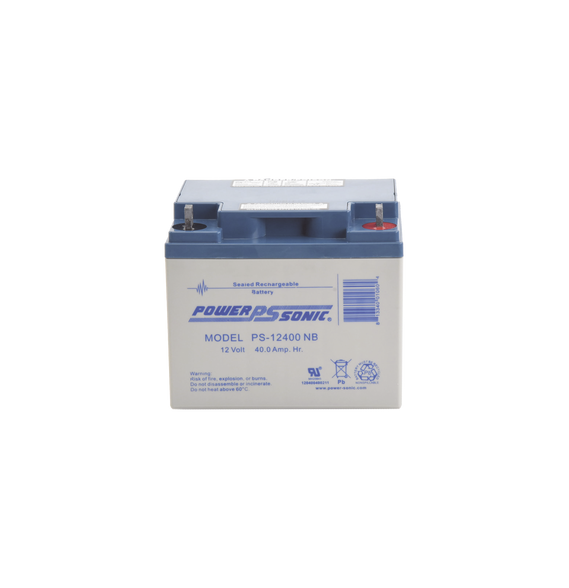 POWER SONIC PS12400NB PS-12400-NB Batería 12V 40AH Para Respaldo Tecnologías AGM/VRLA