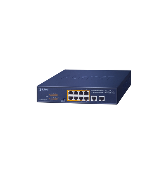 PLANET GSD1008HP GSD-1008HP Switch no administrable PoE de 8 puertos 10/100/1000 Mbps