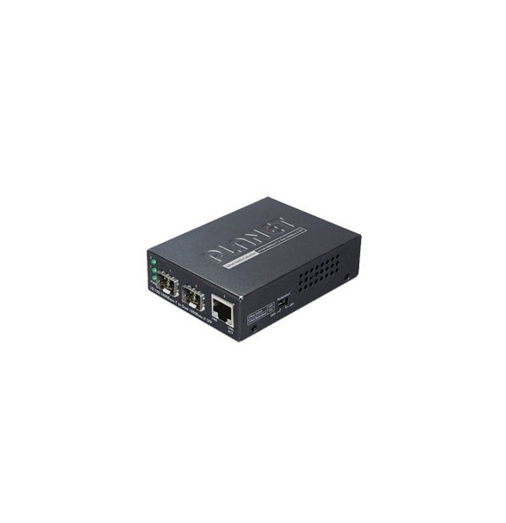 PLANET GT1205A GT-1205A Convertidor de Medios con Doble Puerto SFP 1000BASE-FX/SX/LX