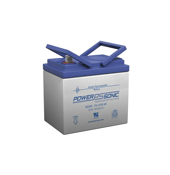 POWER SONIC PS12350NB PS-12350-NB Batería 12V 35AH Para Respaldo Tecnologías AGM/VRLA