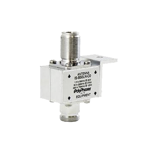 POLYPHASER ISB50LNC0 IS-B50LN-C0 Protector Coaxial de 10MHZ a 1GHZ Con Bloqueador de