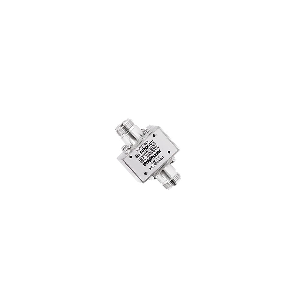 POLYPHASER IS50NXC2 IS-50NX-C2 Protector Coaxial RF de CD Para 125 - 1000 MHz Con Cej POLYPHASER IS50NXC2 IS-50NX-C2 Protector Coaxial RF de CD Para 125 - 1000 MHz Con Cej