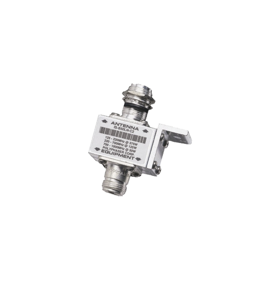 POLYPHASER ISB50LNC2 IS-B50LN-C2 Protector RF Coaxial Para 10 - 1000 MHz de Ceja Fron