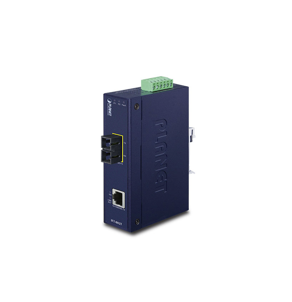 PLANET IFT802T IFT-802T Convertidor de Medios Industrial Multimodo Puertos 10/100 Bas