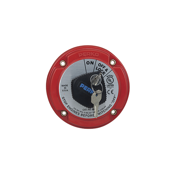 PERKO 9602DP 9602DP Switch Selector de Batería On / Off de Servicio Mediano con Bloqu