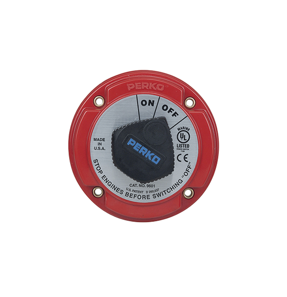 PERKO 9601DP 9601DP Switch Selector de Batería On / Off de Servicio Mediano para Sist