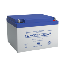 POWER SONIC PS12260M5 PS-12260-M5 Batería 12V 26AH Para Respaldo Tecnologías AGM/VRLA