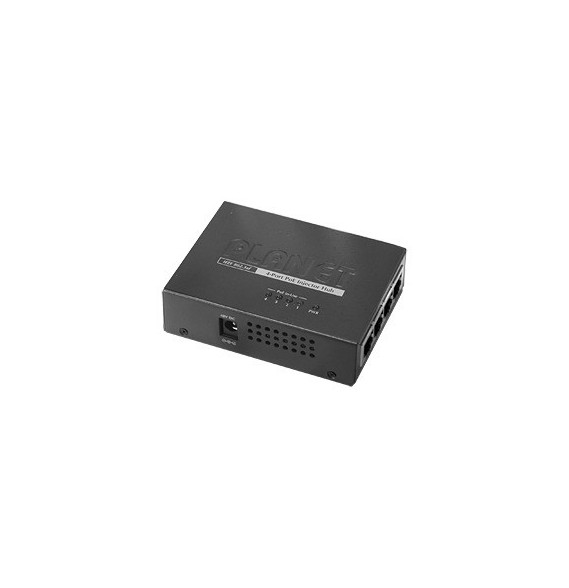 PLANET POE400 POE-400 Inyector HUB PoE 802.3af de 4 puertos 10/100 Mbps