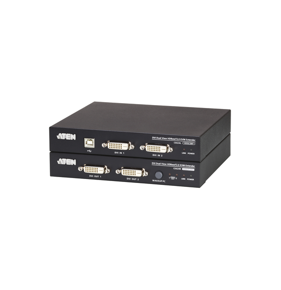 ATEN CE624 CE624 Extensor KVM | HDBaseT? | 2.0 DVI dual display USB | 1920 x 1200 a 1