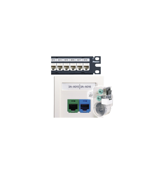 PANDUIT C252X030FJC C252X030FJC Casete de 125 Etiquetas Adhesivas para Patch Panel Fa