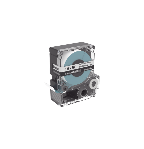 PANDUIT T100X000BPMBK T100X000BPM-BK Casete de Etiquetas de Poliéster de Cinta Contin