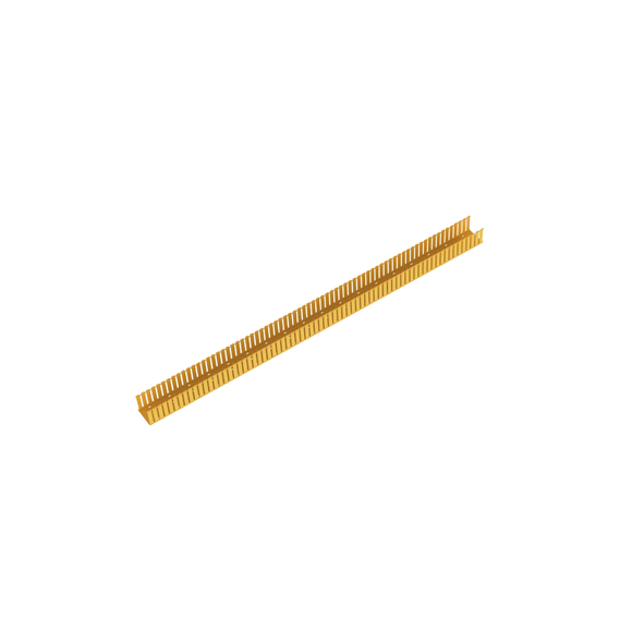 PANDUIT E4X4YL6 E4X4YL6 Canaleta Ranurada de PVC sin Tapa Fiber-Duct? 4 in de Ancho 4