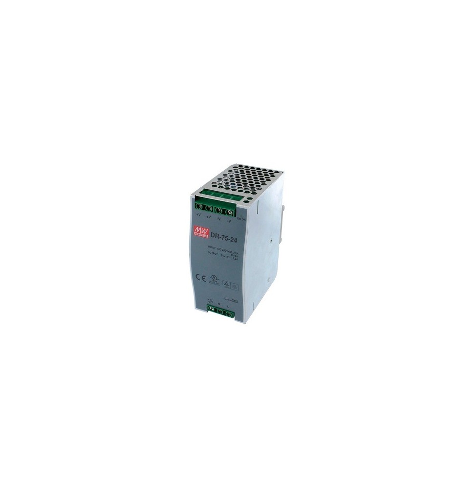 PLANET PWR4024 PWR-40-24 Fuente de poder industrial 24Vcc 40W para montaje en riel DI