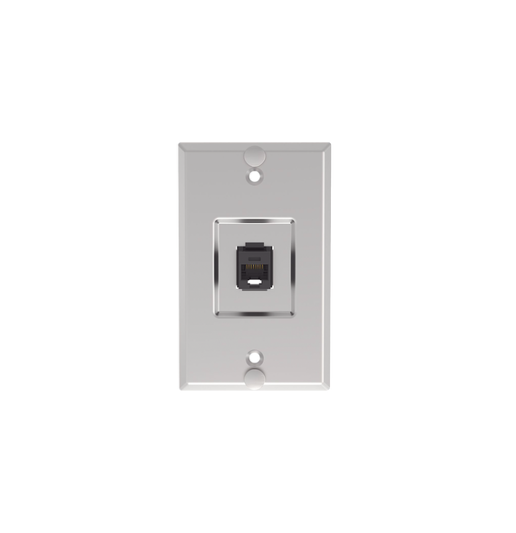 PANDUIT KWPK6 KWPK6 Placa de Pared Telefónica Salida de 1 Puerto Keystone Con Jack Ca