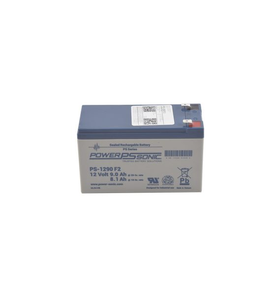 POWER SONIC PS1290F2 PS-1290-F2 Batería 12V 9AH Para Respaldo Tecnologías AGM/VRLA 5