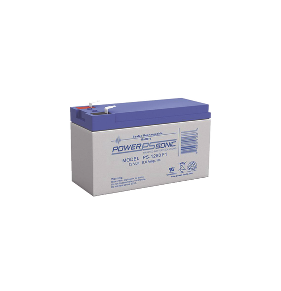 POWER SONIC PS1280F1 PS-1280-F1 Batería 12V 8AH Para Respaldo Tecnologías AGM/VRLA 5