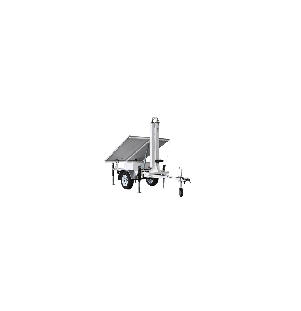 PRECISION PSTVTS2P PST-VTS-2P Traila con Mástil Retráctil de 7.5 m. para Videovigilan