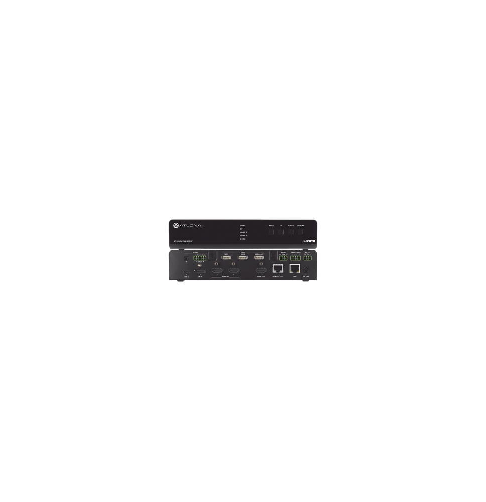 ATLONA ATUHDSW510W AT-UHD-SW-510W FIVE-INPUT UNIVERSAL SWITCHER WITH WIRELESS PRESENT