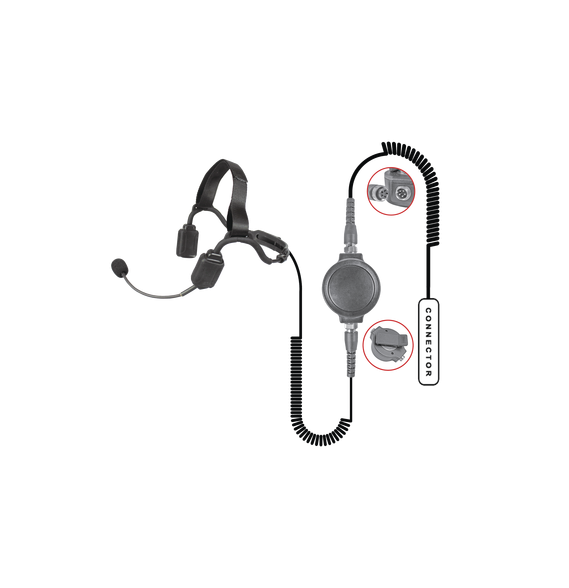 PRYME NBPBH10 NBP-BH10 MICROFONO DE SOLAPA CON TUBO ACUSTICO P/ ICOM ICF50/ 60/ 3161/