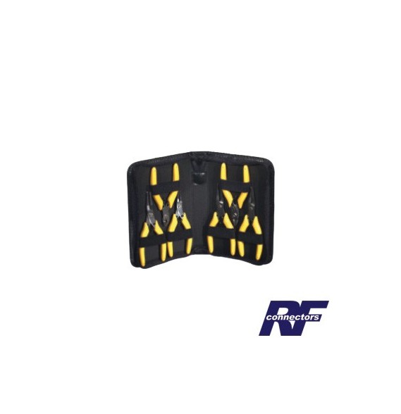 RF INDUSTRIES LTD RFA4080 RFA-4080 Juego de 6 piezas. (Incluye 4 Diferentes Pinzas de