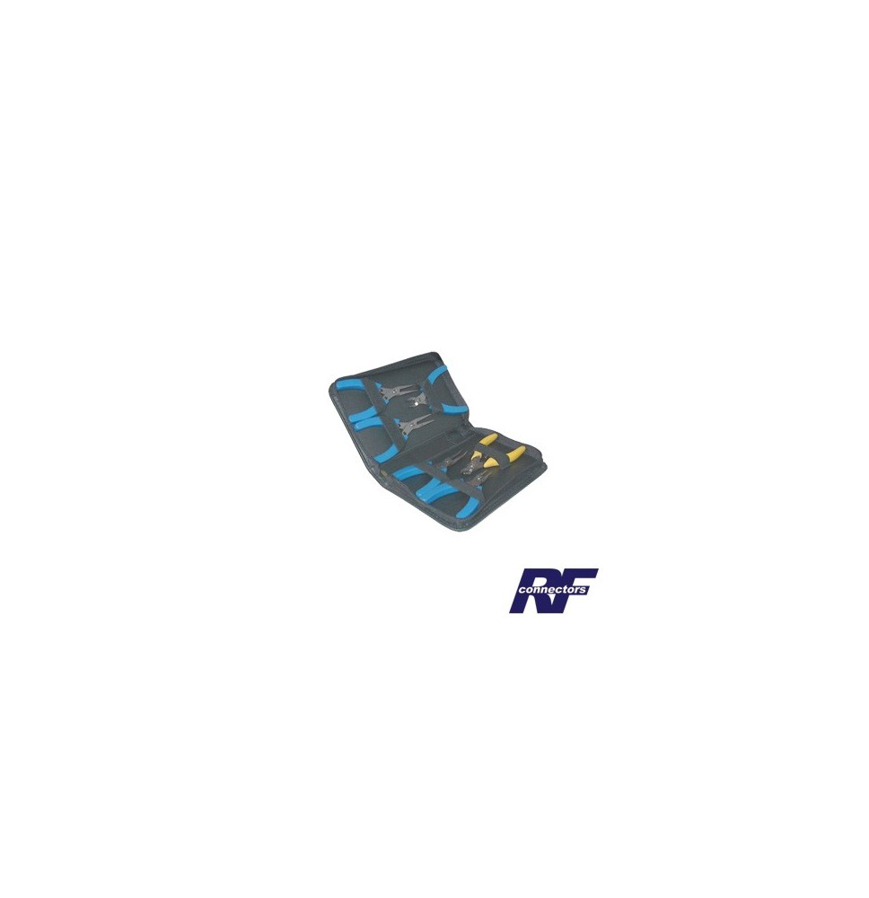 RF INDUSTRIES LTD RFA4081 RFA-4081 Juego de 6 piezas. Incluye 4 diferentes pinzas de