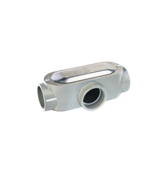 RAWELT OT0302C OT-0302C Caja oval roscada tipo T de 3 grande (76.2 mm) incluye tapa y