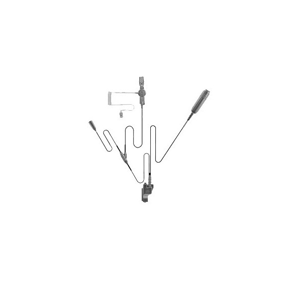 PRYME SPM3355 SPM-3355 MICRÓFONO - AUDÍFONO DE SOLAPA DE 3 CABLES P/ HYT PD-702/ PD-7