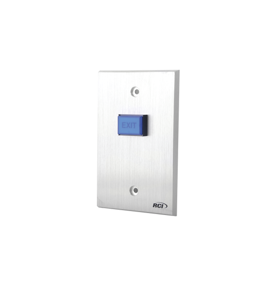 RCI - DORMAKABA 970MO12V 970MO-12V Botón de Salida/ Placa Aluminio REFORZADO / NO  NC