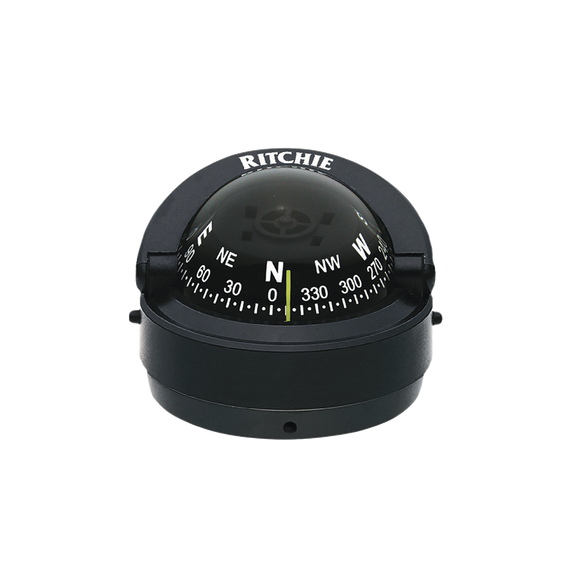 RITCHIE S53 S-53 Brújula serie Explorer en color negro para montaje en superficie cue
