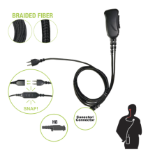 PRYME SNP1WH8BF SNP-1W-H8-BF Micrófono con cable de fibra trenzada serie SNAP compati