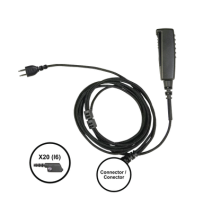 PRYME SNP2W20BF SNP-2W-20-BF Cable para Micrófono audífono SNAP intercambiable con co