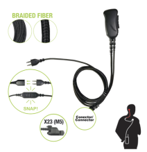 PRYME SNP1W23BF SNP-1W-23-BF Micrófono con cable de fibra trenzada serie SNAP compati