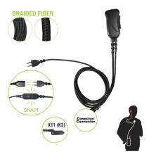 PRYME SNP1W11BF SNP-1W-11-BF Micrófono con cable de fibra trenzada serie SNAP compati