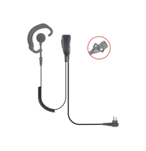 PRYME SPM313EB SPM-313-E-B Lapel Microphone with soft earhook style earphone