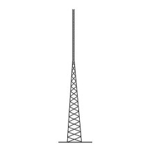 ROHN SS130D90K SS-130-D90K Torre Autosoportada Tubular ROHN de 39 metros Linea SSV HE