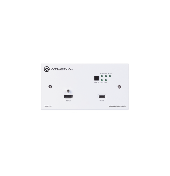 ATLONA ATOMETX21WPE AT-OME-TX21-WP-E Transmisor HDBaseT de placa de pared para HDMI y