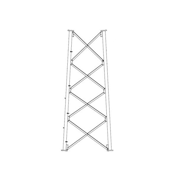 ROHN SSV8N SSV8N Sección 8 Intermedia para Torre Autosoportada línea SSV (Código de F