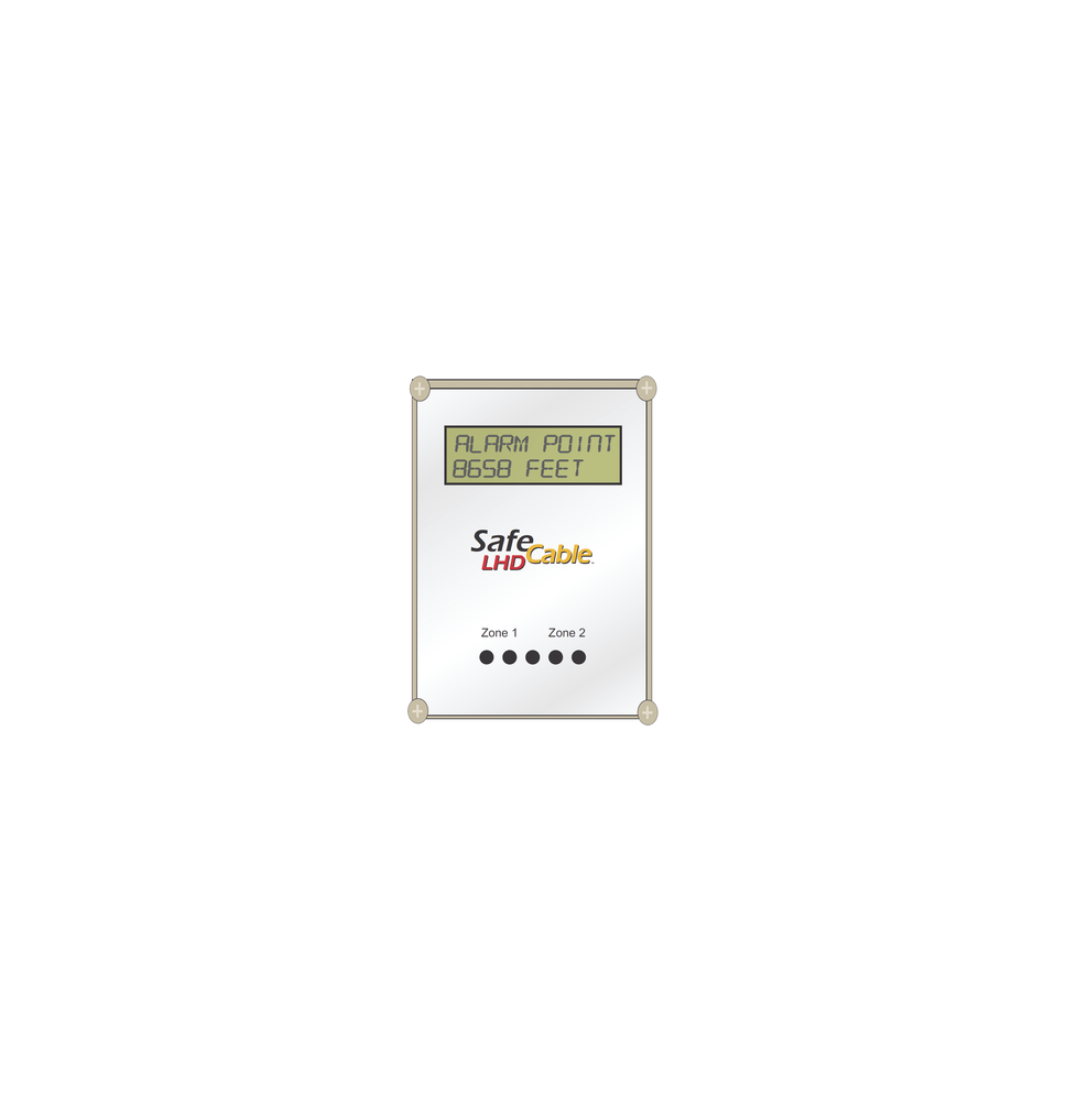 SAFE FIRE DETECTION INC. DLMZ2 DLM-Z2 Módulo Localizador de Distancia de Doble Zona p