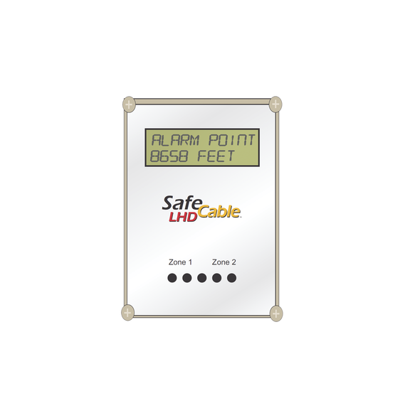 SAFE FIRE DETECTION INC. DLMZ2 DLM-Z2 Módulo Localizador de Distancia de Doble Zona p