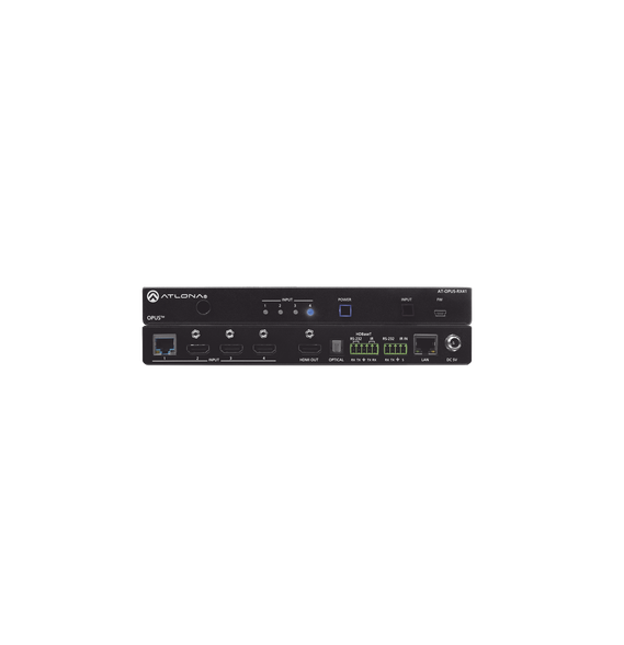 ATLONA ATOPUSRX41 AT-OPUS-RX41 FOUR-INPUT 4K HDR SWITCHER WITH HDMI AND HDBASET INPUT