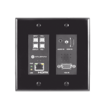 ATLONA ATHDVS200TXWPBLK AT-HDVS-200-TX-WP-BLK (TX ONLY) TWO-INPUT WALL PLATE SWITCHER