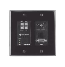 ATLONA ATHDVS200TXWPBLK AT-HDVS-200-TX-WP-BLK (TX ONLY) TWO-INPUT WALL PLATE SWITCHER