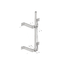 ROHN WM212 WM212 Montaje doble de pared con mástil de 2-3/8 x 0.154 x 6 (1.8 m).