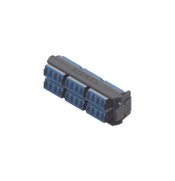 SIEMON LVA24LSUBCA LVA24-LSU-BC-A Placa Acopladora LightVerse 12 Conectores Dúplex LC