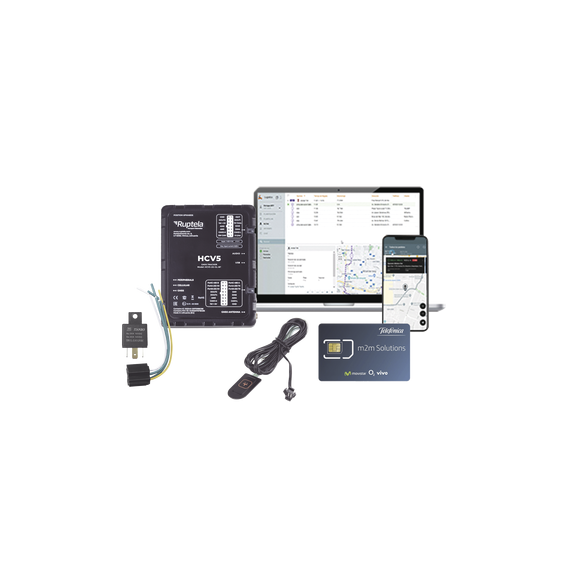 RUPTELA HCV5KIT2 HCV5KIT2 Kit de Localizador 4G LTE CATM1/ Incluye 1 MICROSIM25GPS y
