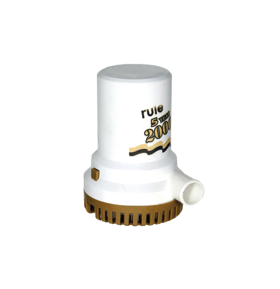 RULE 09 09 Bomba sumergible de achique serie gold de 2000 galones por hora a 12 Volts