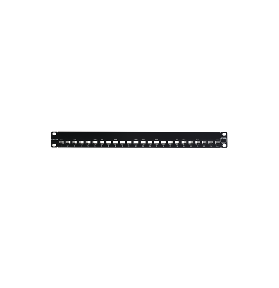 SIEMON Z6PNL24K Z6-PNL-24K Patch Panel UTP Z-MAX de 24 puertos Precargado con Jacks C